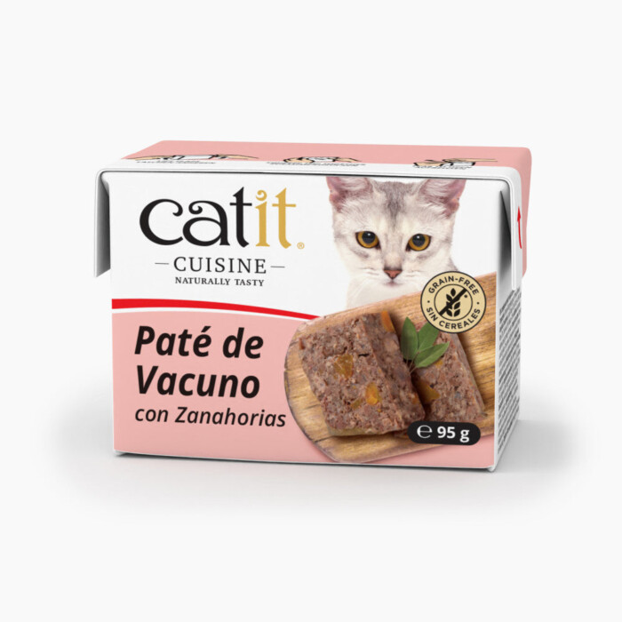 Catit Cuisine Pate de Vacuno con Zanahoria 90gr - Imagen 1