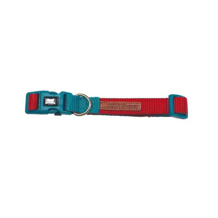 Nayeco Collar X-TRM Doble Premium Rojo-Turquesa - Imagen 1