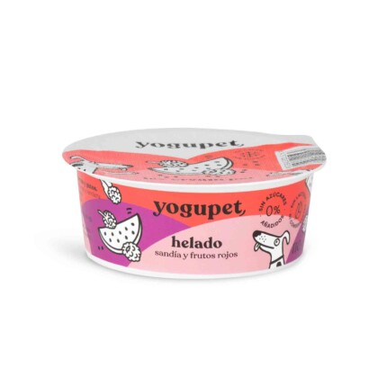Yogupet Helado Sandia Y Frutos Rojos Para Perros Y Gatos 110g