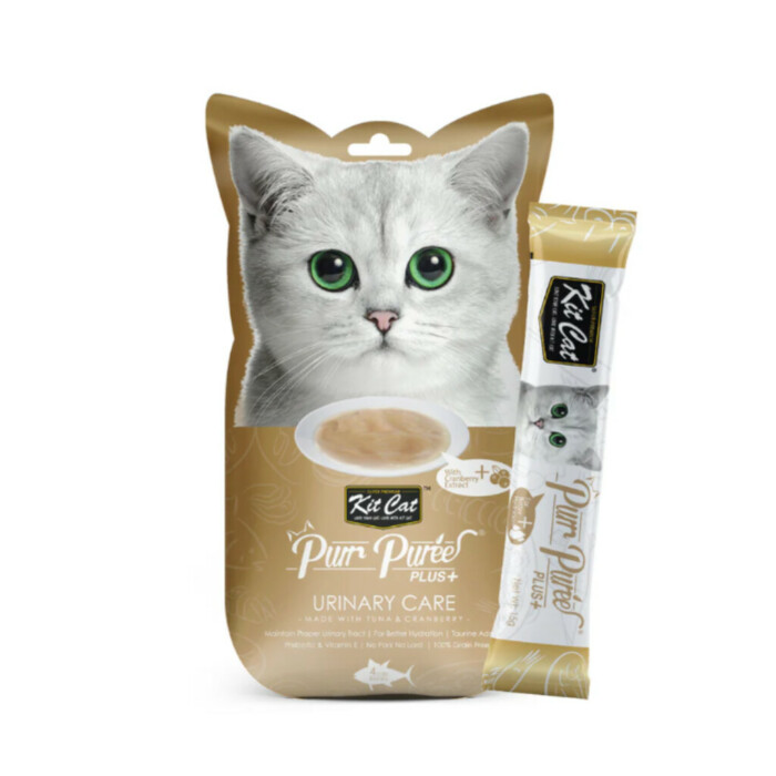 Kit Cat PurrPuree PLUS - Atún Urinary Care 60g (4x15g) - Imagen 1