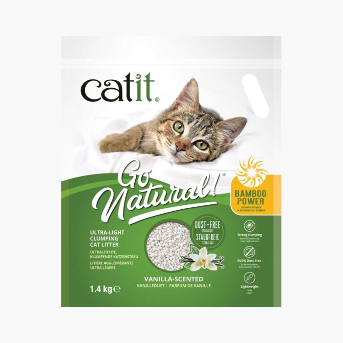 Pack Arena Catit Go Natural Bambú 1,4kg+ Catit Arenero Loo Con Pala - Imagen 7