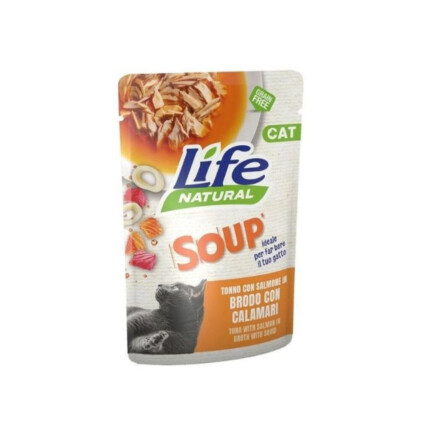 Life Sobre Sopa Cat Atún Salmón Calamares 60gr