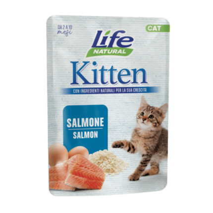 Life Cat Natural Kitten Salmón 70gr