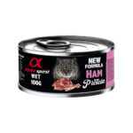 Alpha Spirit Lata Gato Jamón 100gr