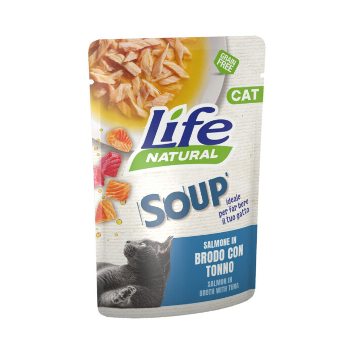 Life Sobre Sopa Cat Salmón Atún 60gr - Imagen 1