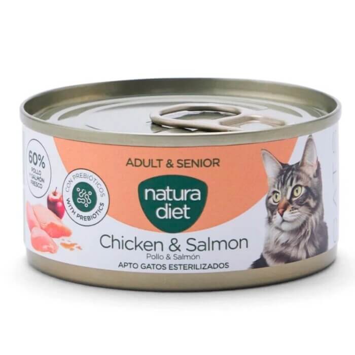 Natura Diet Cat Adult Paté Pollo y Salmón 85 Gr - Imagen 2