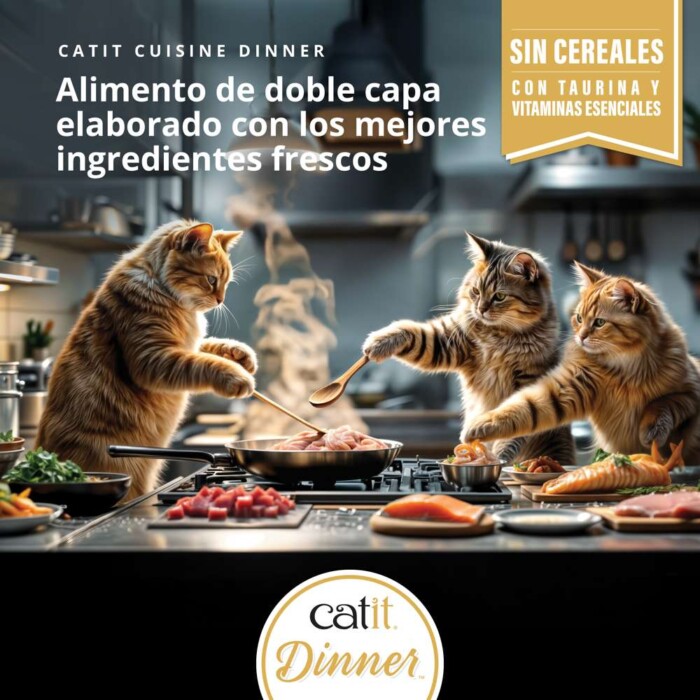 Catit Cuisine Dinner Pescado Pack Variado 12u x75g - Imagen 2