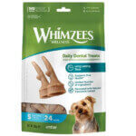 Whimzees Pack Snacks Dentales Antler Adulto S (24u)