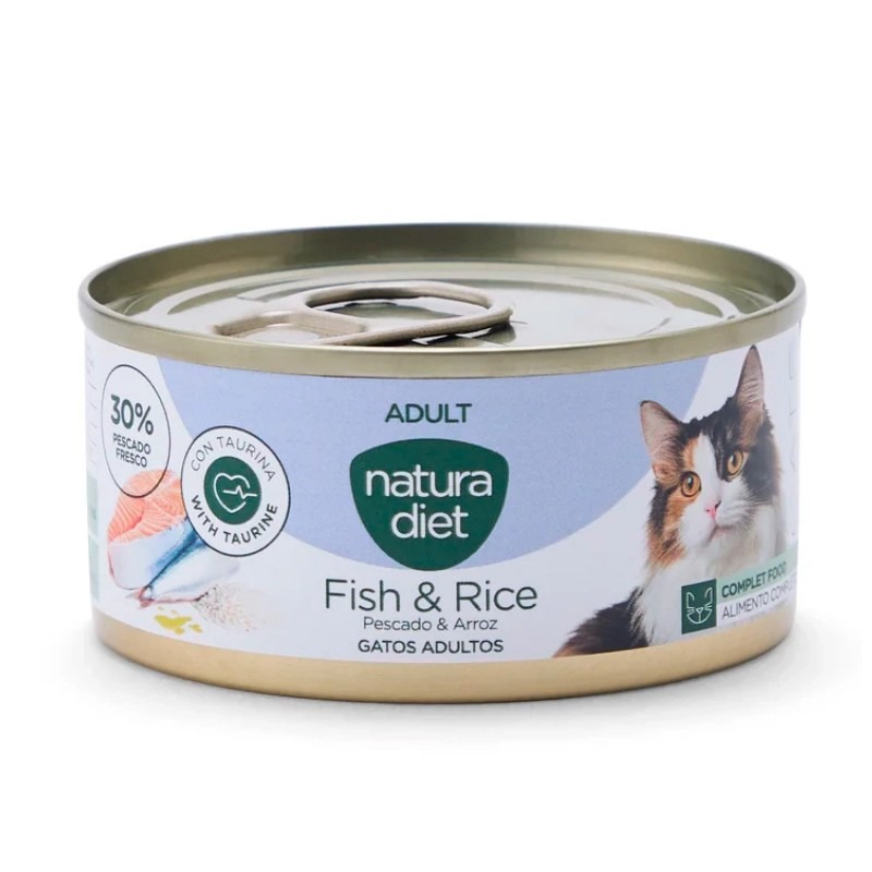 a3f8b4b451efe3f7e2c5-29722dcd-sq-1-1.jpg Natura Diet Cat Adult Paté Pescado y Arroz 85 Gr - Imagen 2