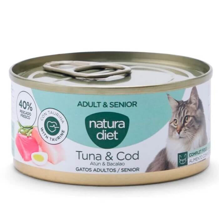 Natura Diet Cat Senior Paté Atún y Bacalao 85 Gr - Imagen 2