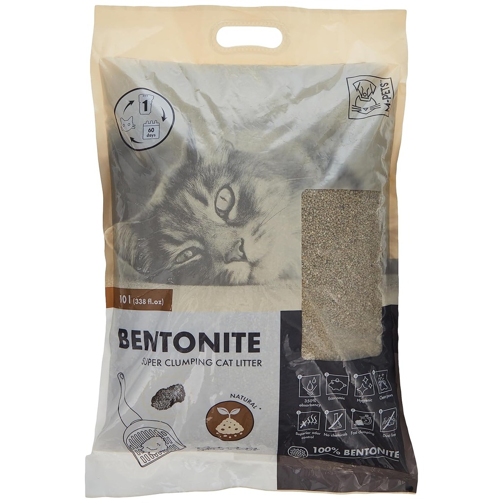 c2c6ff9100b9395c46ae-9325be84-sq-1.jpg Arena Aglomerante Súper Clumping Bentonite Natural 10l - Imagen 1