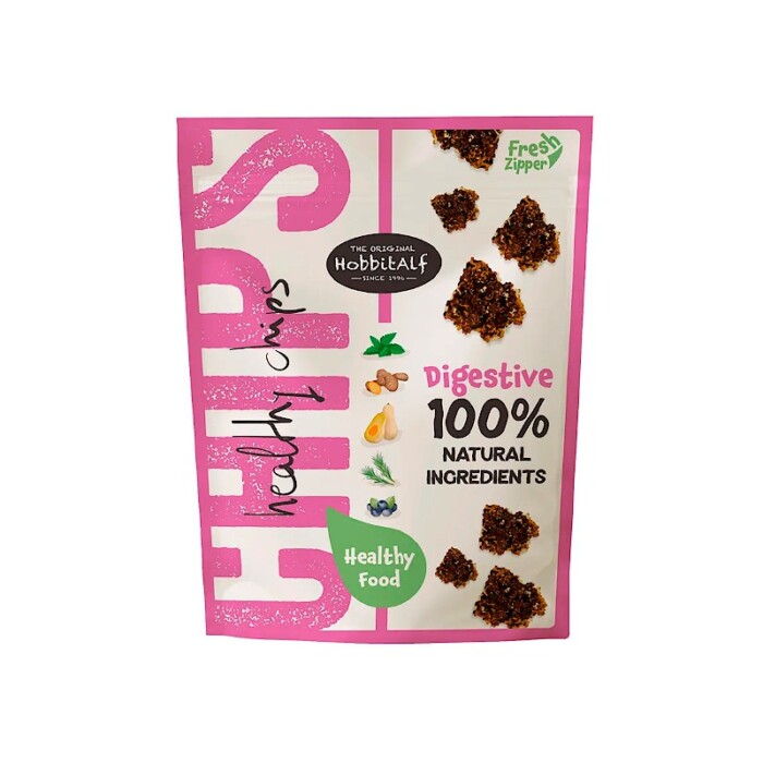 HobbitAlf Healthy Chips Digestive 180g - Imagen 1