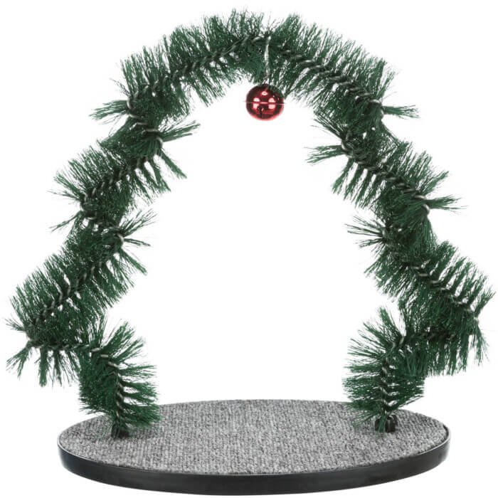 Arco_de_Navidad_para_masaje_y_cuidado_del_pelo_gato_44_42_cm Masajeador Navideño y Cuidado del Pelaje para Gatos 44x42cm - Imagen 1