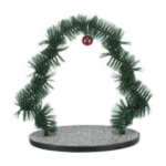 Masajeador Navideño y Cuidado del Pelaje para Gatos 44x42cm