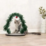 Masajeador Navideño y Cuidado del Pelaje para Gatos 44x42cm - Imagen 2