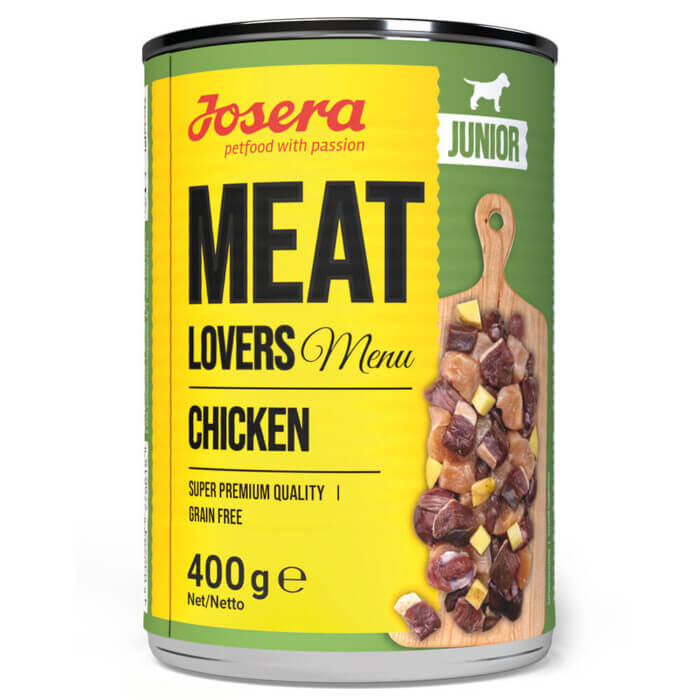 josera-meat-lovers-comida-en-pate-para-perros-pollo-y-pato Josera Meat Lovers Junior Pollo 400gr - Comida Húmeda para Perros - Imagen 1