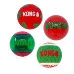 KONG Juguete Perro Navidad Pack Occasions Pelotas 4u - Imagen 2