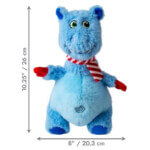 KONG Juguete Perro Navidad Knots Belly Hippo M/L - Imagen 2
