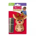 KONG Juguete Gato Navidad Reno con Catnip