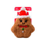 KONG Juguete Perro Navidad Snuzzles Mini Hombre Jengibre XS
