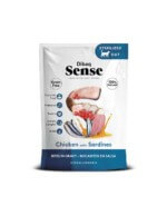 Dibaq Sense Bocaditos en Salsa Pollo y Sardinas para Gatos