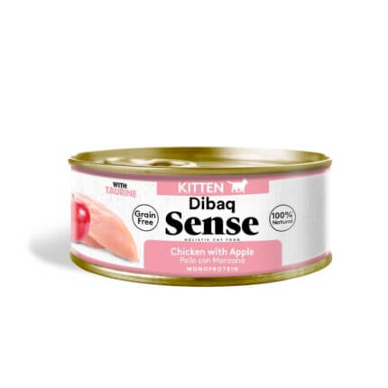 Dibaq Sense Gatito Pollo con Manzana - Sin Cereales