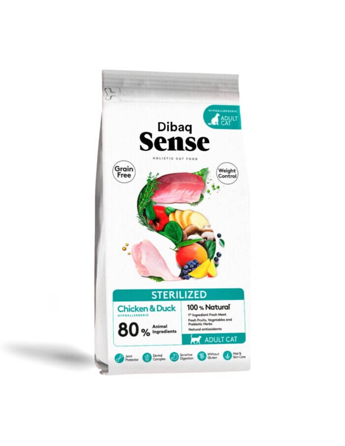 dibaq-sense-grain-free-esterilizado.jpg Dibaq Sense Grain Free Esterilizado para Gatos Adultos - Imagen 1