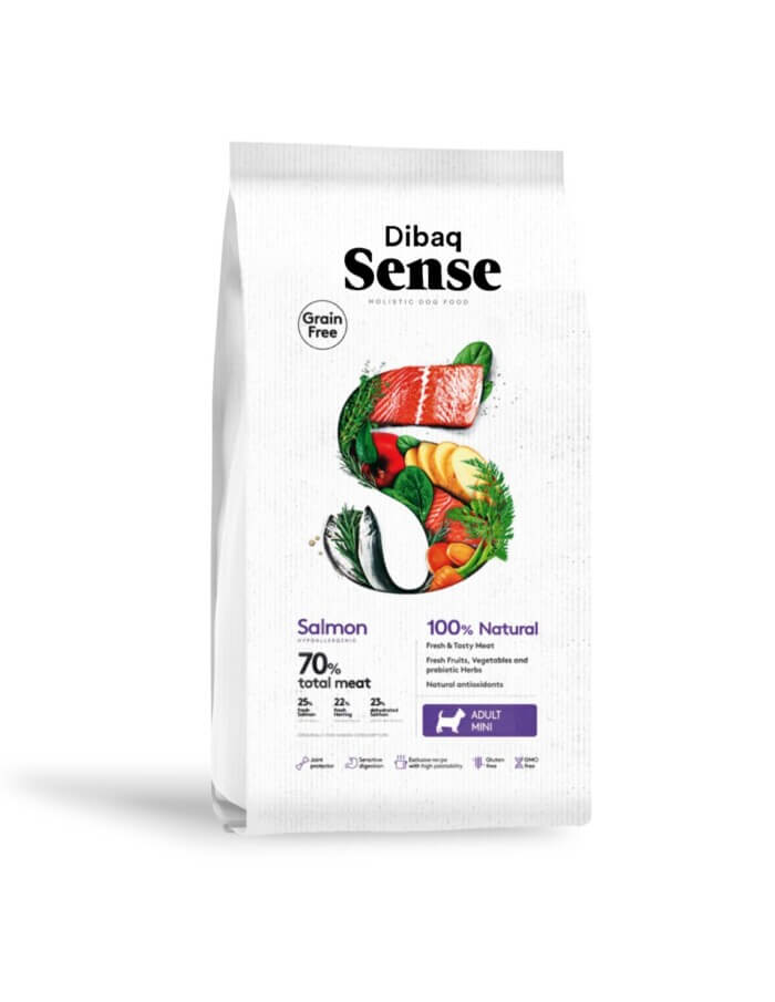 dibaq-sense-grain-free-salmon-mini-2.jpg Dibaq Sense Grain Free Salmón Mini para Perros - Imagen 1
