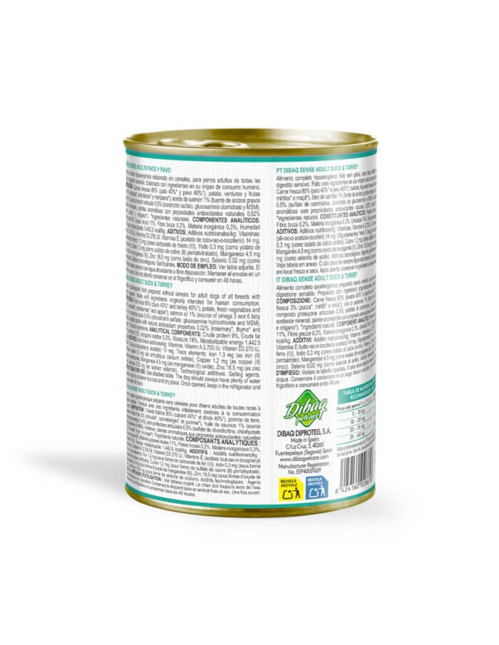 Dibaq Sense Pato y Pavo Grain Free para Perros Senior - Imagen 5