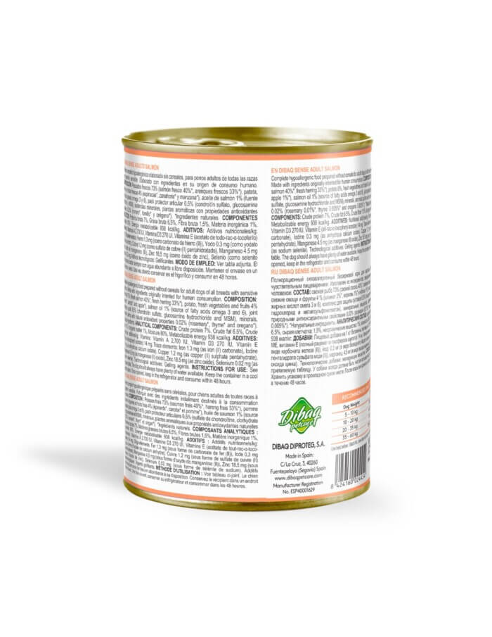 Dibaq Sense Salmón Grain Free para Perros Adultos - Imagen 2