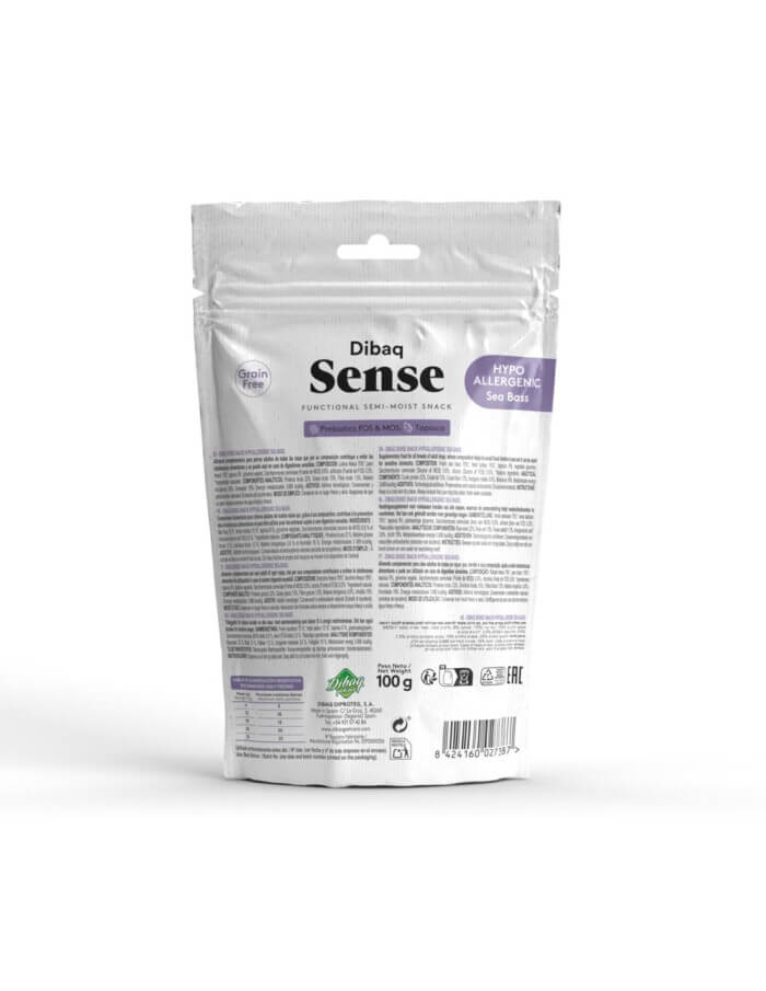 Dibaq Sense Snack Hipoalergénico de Lubina para Perros - Imagen 2