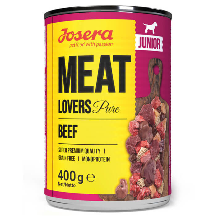 Josera Meat Lovers Junior Buey 400gr - Comida Húmeda para Perros - Imagen 1