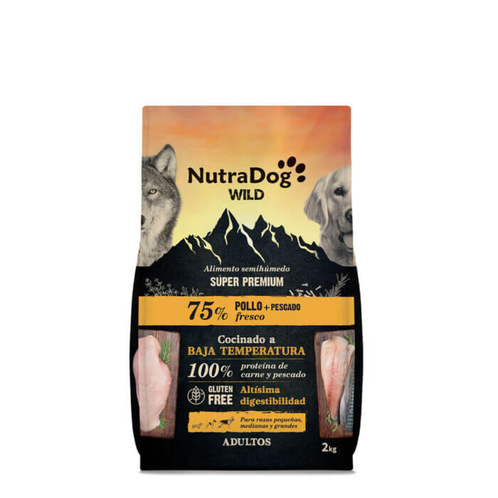 Nutradog WILD Pienso Semihúmedo Adulto Pollo y Pescado - Imagen 1