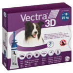 Vectra 3D Pipetas Antiparasitarias Caja 3u para Perros 10-25kg