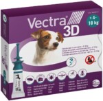 Vectra 3D Pipetas Antiparasitarias Caja 3u para Perros 4-10kg
