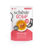 Schesir Pouch Sopa Salmón con Zanahorias 40gr-para Gatos