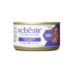 Schesir Lata Diabetic Trocitos Atún con Tilapia 80gr- Húmedo Dietético para Gatos