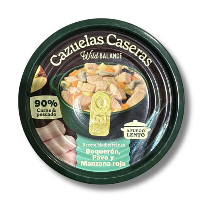 Wild Balance Húmedo Perro Cazuela Boquerón, Pavo y Manzana 280g - Imagen 1