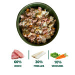 Wild Balance Comida Húmeda para Perro Cerdo y Merluza 400gr | Filosofía Barf - Imagen 2