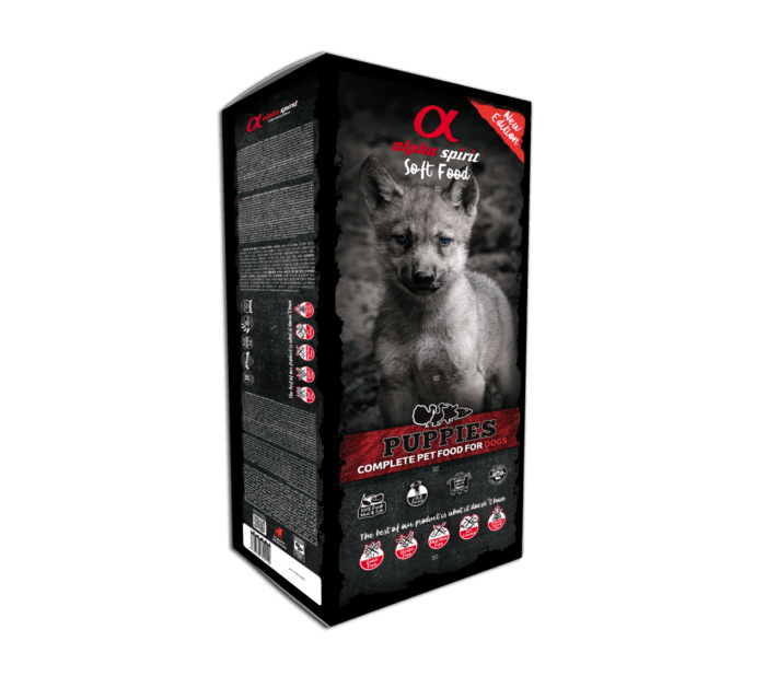 caja_9kg_puppy_2020 Alpha Spirit Pienso Semihúmedo para Cachorros - Imagen 1