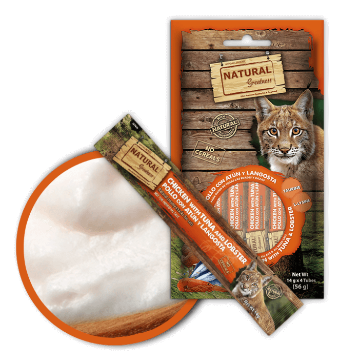 Natural Greatness Snacks Crema Atún y Langosta 56gr- Para Gato - Imagen 3