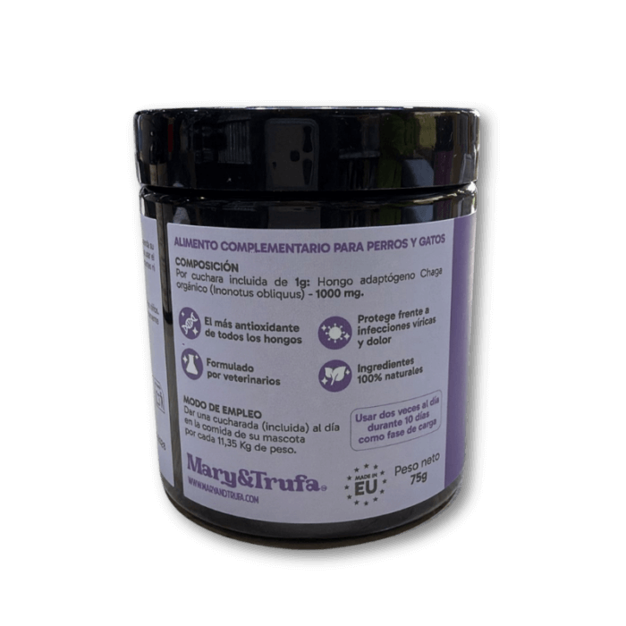 Mary&Trufa Suplemento InmunoChaga 75g - Imagen 2