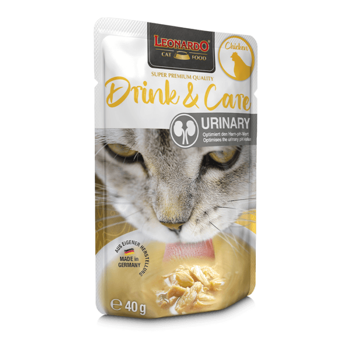 bl-pouch-drink2Bcare-chicken-40g-li_28129.png Leonardo Drink Urinary Pollo para Gatos 40g - Imagen 1