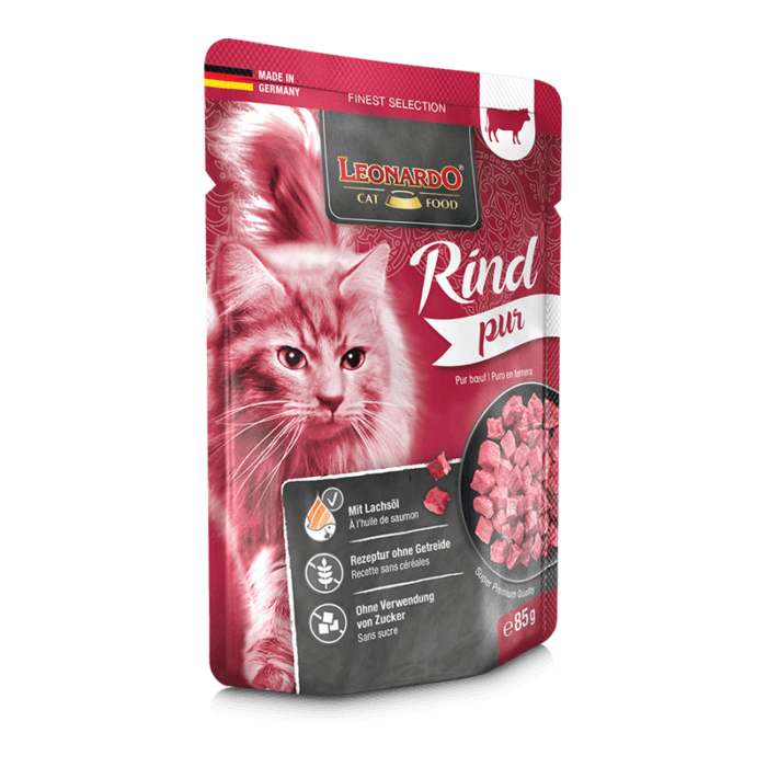 bl-pouch-finest-selection-rind-pur-85g-li.png Leonardo Puro de Ternera para Gatos 85g - Imagen 1