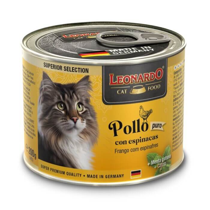 bl-sup-huhn-200g-front-es_800x800.jpg Leonardo Pollo con Espinacas para Gatos 200g - Imagen 1