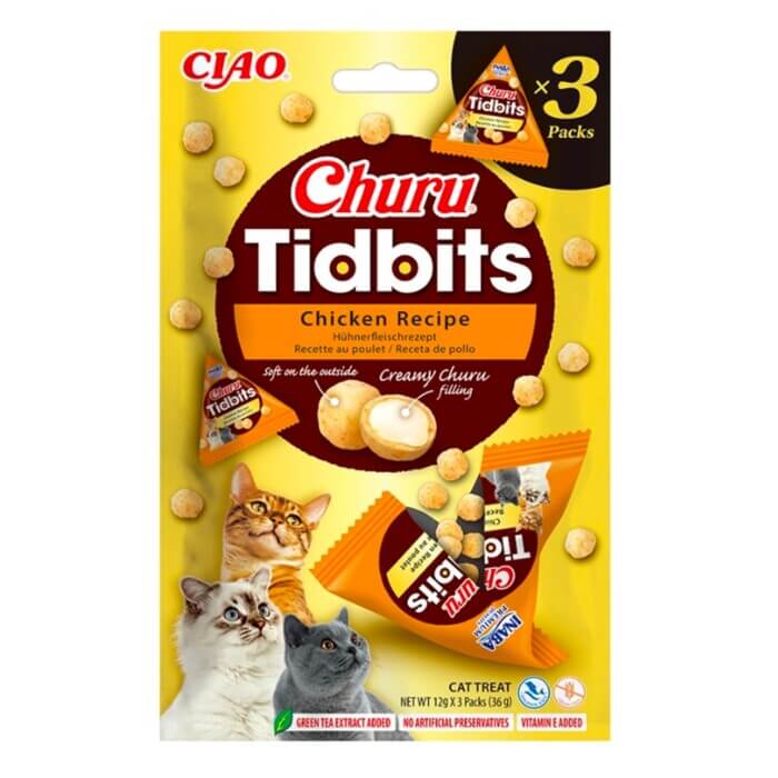 Churu Tidbits Pollo para Gatos 3x12g - Imagen 2