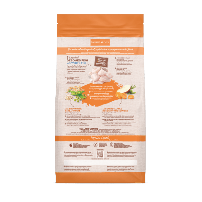 Nature's Variety Healthy Grain Pescado Blanco Adulto Mini para Perros - Imagen 2