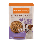 Nature's Variety Bocaditos en Salsa con Pavo y Judías Verdes para Perros Mini 100g