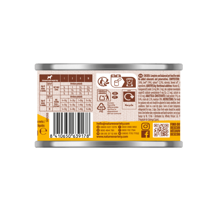 Nature's Variety Paté Pollo para Perros Cachorro Mini 200g - Imagen 2