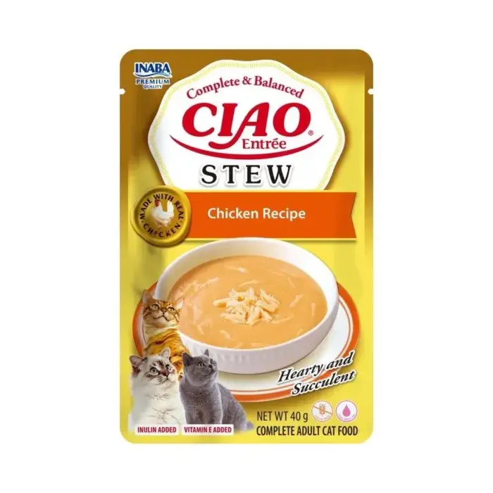 Churu Ciao Entrée Stew Guiso de Pollo para Gatos 40g - Imagen 1